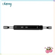 CHERRY Double Ends Thread Gauge, M5x0.8 Steel Material Thread Plug Gauge, Durable 6H Tolerance Black