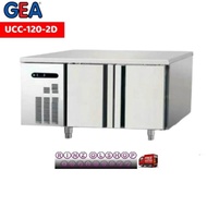 Under Counter Chiller Gea Ucc-120-2D Stainless 2-Door Ucc1202D New