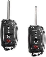 2X Flip Key Fob Keyless Entry Remote fits 2013-2015 Hyundai Santa Fe (95430-4Z100, TQ8-RKE-3F04)