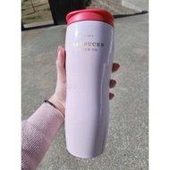 韓國星巴克Concord粉紅色不鏽鋼隨行杯591ml