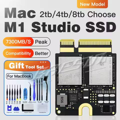 for Mac Studio M1/M2/M3/M4 SSD Expansion 2T/4T/8T original PCB circuit board Capacity upgrade HDD Me