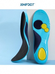 1對矽膠運動鞋墊,醫學拱形支撐腳墊,運動鞋內增高墊,跑步鞋墊