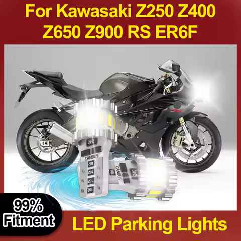 Canbus Free T10 W5W LED Motorcycle Position Parking Light Fit For Kawasaki Z250 Z400 Z650 Z900 RS ER