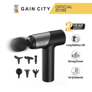 Philips Massage Gun | 6-head Fascia | Muscle Percussion Deep Tissues | Lightweight | 2 Hours Uninter