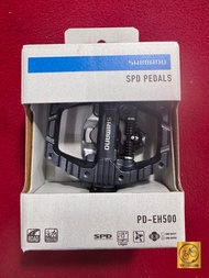 [GENUINE] SHIMANO EH500 SPD FLAT PD-EH500 with SM-SH56 383g (box) Platform Clipless pedal pedals
