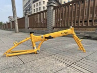 Fnhon KC2018 Folding Bike Frame 20 Inch Disc Brake Aluminum Alloy Universal for Business Travel Leis