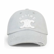 【CELINE】Triomphe 凱旋門 棉質 仿舊 帽子 棒球帽 老帽 漸變灰色 AA0AG0G07.GBN2
