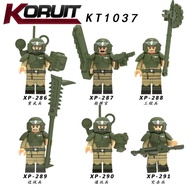 Commander Communication Soldier Toys Military Force Minifigure Warhammer Game Compatible Lego Building Blocks Education
