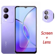 Camera Len Protector Screen Protector Full Glue Tempered Glass Glass 6.56 inch For Vivo Y17S Y02S Y36 Y27 Y16 4G 5G