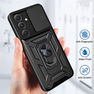 For Samsung Galaxy A57 A37 Phone Case Camera Lens Protector Shockproof Armor Iron Metal Car Ring Kic