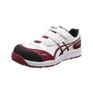 【Popular Work Shoes in Japan】ASICS Safety Boots Work Shoes Winjab CP102 White Burgundy