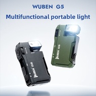 Wuben G5 Portable Light Magnetic EDC Strong Light Flashlight RGB Red Blue Flash Mountaineering Headl