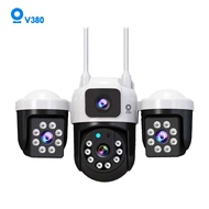 HP V380 Pro CCTV 3 Lens 360 Outdoor Security Camera Waterproof Night Vision, Monitoring via Blind Po