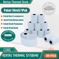 Edc 58/ 57x40 thermal paper, 10 roll paper roll pack