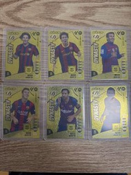 [不散賣] 金卡 全套6張 美斯 週年 年卡 金球 阿根廷 世界盃 巴塞 barcelona fc 金閃特別版  lionel messi Panini Adrenalyn XL La Liga FC