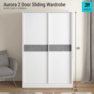 Luxe: Aurora 2/3 Sliding Door Wardrobe | Storage Cabinet Organiser | Cupboard | Modern