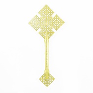 Orthodox Cross Byzantine Cross Zinc Alloy Gold-plated Cross Religious Gift Hollowed-Out Prayer Bless