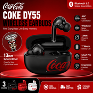 Coca-Cola T65Pro Earphones ANC Noise Cancelling Wireless Earbuds 13mm Driver Bluetooth 6.0 with AI I
