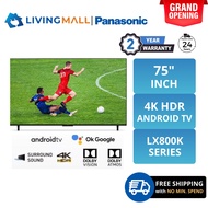 PANASONIC TH-75LX800K 50 INCH LED 4K HDR SMART TV TH-75LX800K 高清智能电视