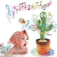 1pc Dancing Cactus Toy，Repeat Talking ，Song Speaker Wriggle Dancing Sing Talk, Plushie Stuffed ，Interaction and Decoration