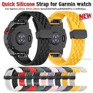 20 22 26mm For Garmin Strap watch Fenix 6/6X/6XPro/7/7X/5//5s/5X/5XPlus/3 Quick Fit Silicone Smartwatch Forerunner 945 Wristband