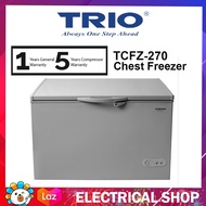 Trio 269L Chest Freezer TCFZ-270 Freezer With Rollers TCFZ270 R600A Peti Sejuk Beku