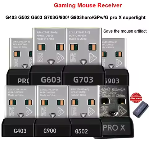 For compatible Wireless Mouse Receiver Adapter G Series G403 G502 G603 G703G/900/ G903hero/GPw/G pro