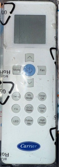 Carrier 冷氣遙控器