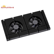 GPU Backplane Radiator for RTX 3090 3080 3070 Series Graphics Card Backplate Memory VRAM Heatsink Cooling Fan PWM 1mm