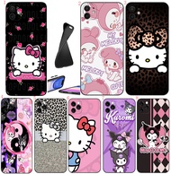 iPhone 5 s 6 6s 7 8 Plus X XS Max XR 11 Pro Max SE 2016 SE 2020 B3 Anime hello kitty Soft black phon