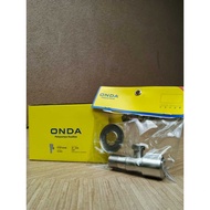 JF SUS 1/2 SILVER ONDA STOP FAUCET // STAINLESS STEEL STOP FAUCET // 1 BRANCH STOP FAUCET