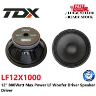 TDX LF12X1000 Speaker 12" 800Watt Max Power LF Woofer Driver Speaker Driver