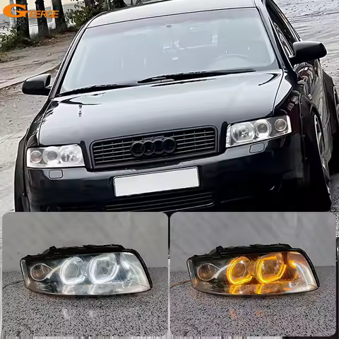For Audi A4 S4 8E B6 2001 2002 2003 2004 Ultra Bright Switchback Day Light Turn Signal DTM M4 Style 