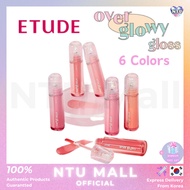 [ETUDE] NEW Over Glowy Gloss 2.8g - 6 Colors