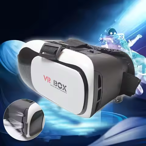 VR BOX 3D Virtual Reality Headset - Adjustable Strap, Smartphone Compatible, No Battery Needed, Adju