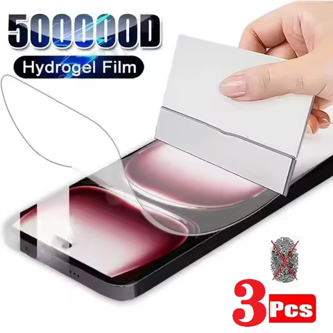 3Pcs Hydrogel Film For OPPO Reno 12 Pro F FS A80 A40 A40M A60 A78 A79 A98 A96 A3X A3 Screen Protecto