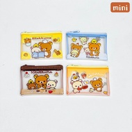 Bandai | Kawaii Rilakkuma Mesh Zipper Pouch A4 A5 B6 Mini Student Stationery Storage Bag Document Po
