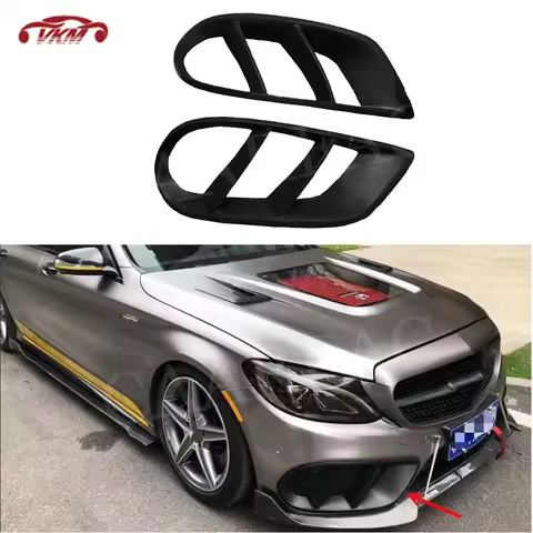 C Class Front Bumper Air Vent Outlet Cover Trim FogLamp Grill Frame for Mercedes Benz W205 C43 C180 