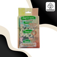 Sanicare Mini Wipes with Aloe and Vitamin E Summer Breeze Scent 6packs 48Sheets als21207