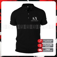 Baju AX ARM@N| EXCH@NGE Cotton Polo T Shirt Sportswear Streetwear Unisex Casual T-Shirt Tee Shirts S