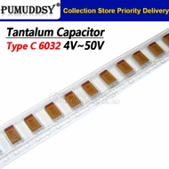 10pcs Type C 68UF 10UF 22UF 47UF 100UF 220UF 330UF Tantalum Capacitor 10V 4V 6.3V 16V 25V 35V 107 22