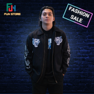 jaket varsity EVOS GLORY BLACK "THE CITIES CONQUEROR" terbaru 2024 RRQ ONIC ALTER EGO RRQ OVER SIZE