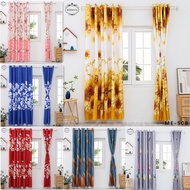 Ready stock in Malaysia 1 Pcs/pack 120*220cm Modern Colorful Pattern Hook /Ring Type Semi  Blackout 