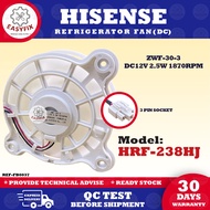 HRF-238HJ HISENSE REFRIGERATOR FRIDGE FAN ZWF-30-3 DC12V 2.5W 1870RPM 3 PIN SOCKET