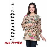 Kerisna batik blouse Top _Jaya77 JUMBO size M-10XL meraktoska motif And Quality