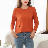 S-3XL Long-Sleeved Versatile T-Shirt~Fashion Casual Temperament Cotton Pullover Round Neck Slim-Fit 