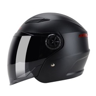 HNJ Half Helmet Open Face Motorcycle Single Visor Motor Orang Dewasa Helmet