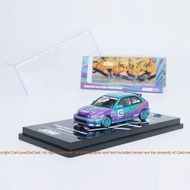 INNO 1:64 Model Car HONDA CIVIC TYPE-R EK9 WHARP RACING Die-cast Vehicle Display Collection