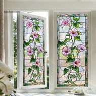 manclothescase Privacy Protection Window Sticker Static Glass Sticker Begonia Window Privacy Film St