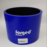 89mm 89 mm 3.5" Forged Racing Silicone Straight Hose Blue